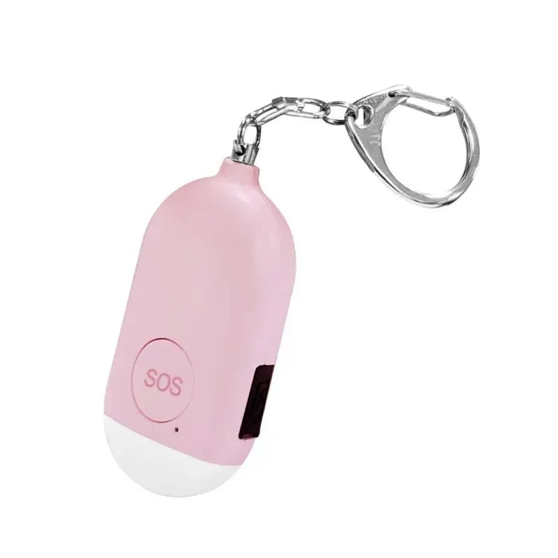Personal Safety Alarm Keychain with LED Light