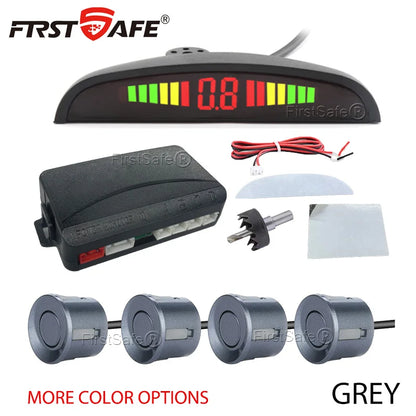 4-Sensor Car Parking Radar Kit with LED Display
