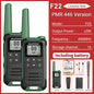 2pcs Baofeng F22 Mini Walkie Talkie PMR FRS – Long Range & Rechargeable