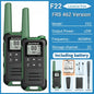 2pcs Baofeng F22 Mini Walkie Talkie PMR FRS – Long Range & Rechargeable