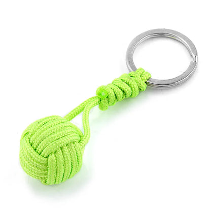 Polyester Braided Rope Ball Keychain – Self-Defense Accessory