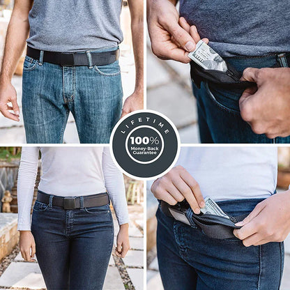 Hidden Travel Money Belt with Anti-Theft Pouch
