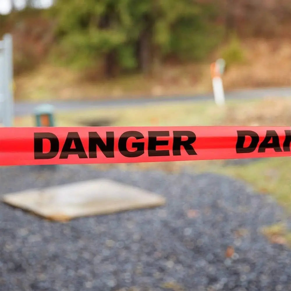Red Danger Tape – Non-Adhesive Safety Barrier