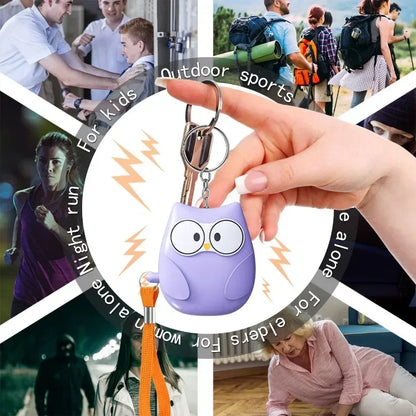 Mini Owl Personal Self-Defense Alarm – 130dB Safety Siren