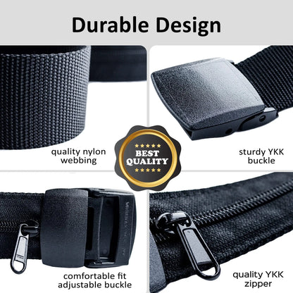 Hidden Travel Money Belt with Anti-Theft Pouch