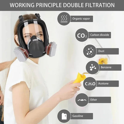 Anti-Fog 6800 Gas Mask – Industrial Respirator for Painting & Spraying