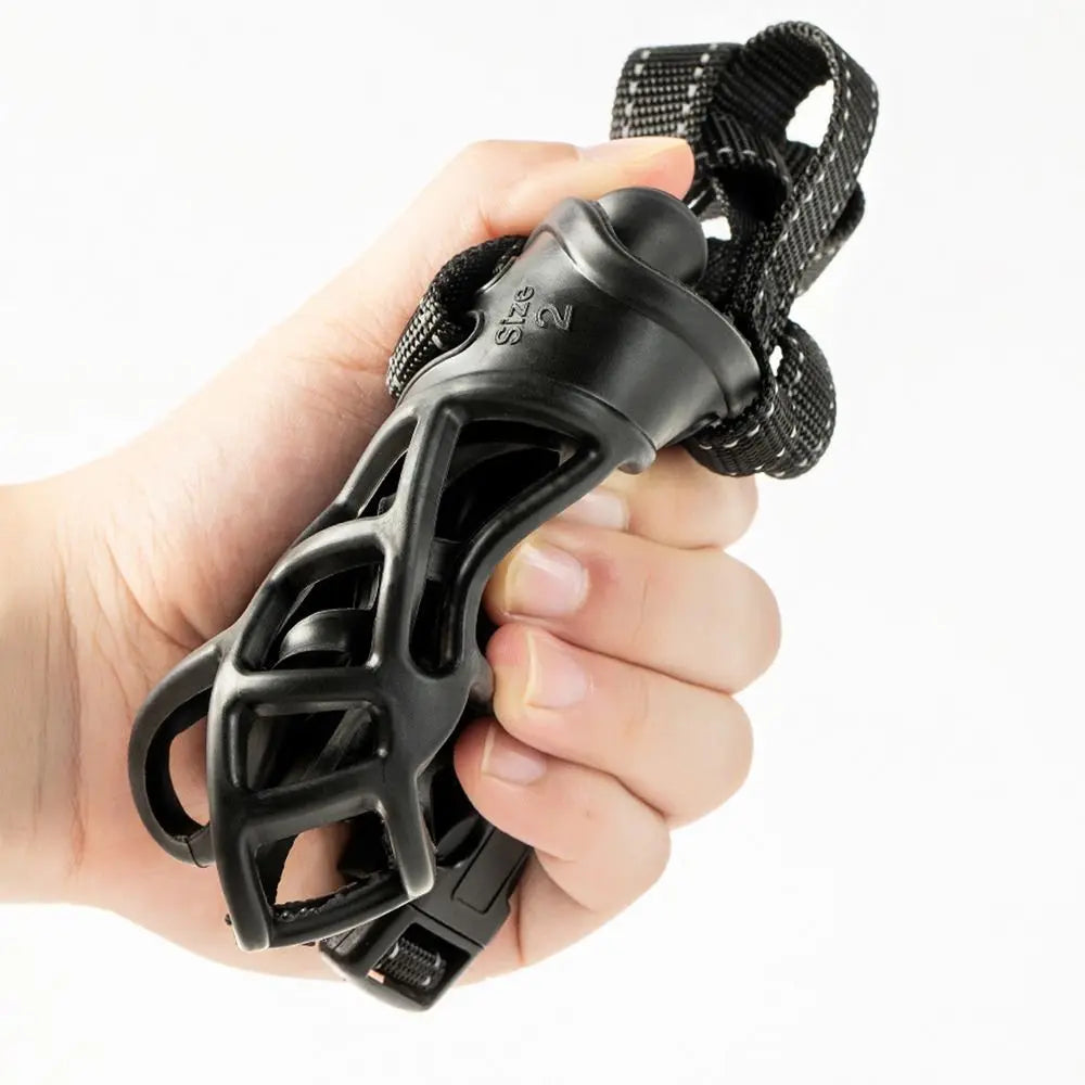 Adjustable Dog Muzzle with Reflective Strip - Anti-Biting