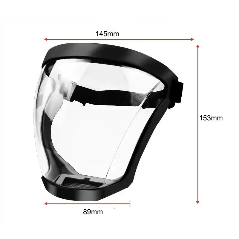 Splashproof Face Shield with Anti-Fog Lens