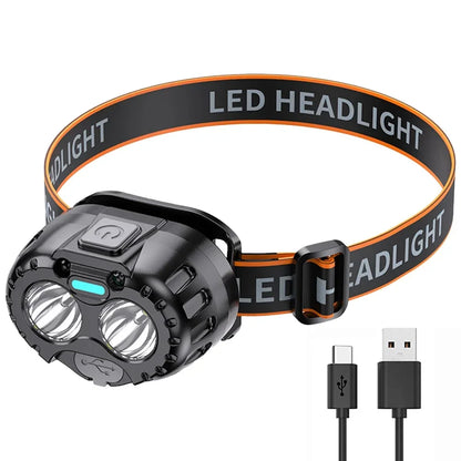 Ultra Bright Rechargeable LED Headlamp Flashlight