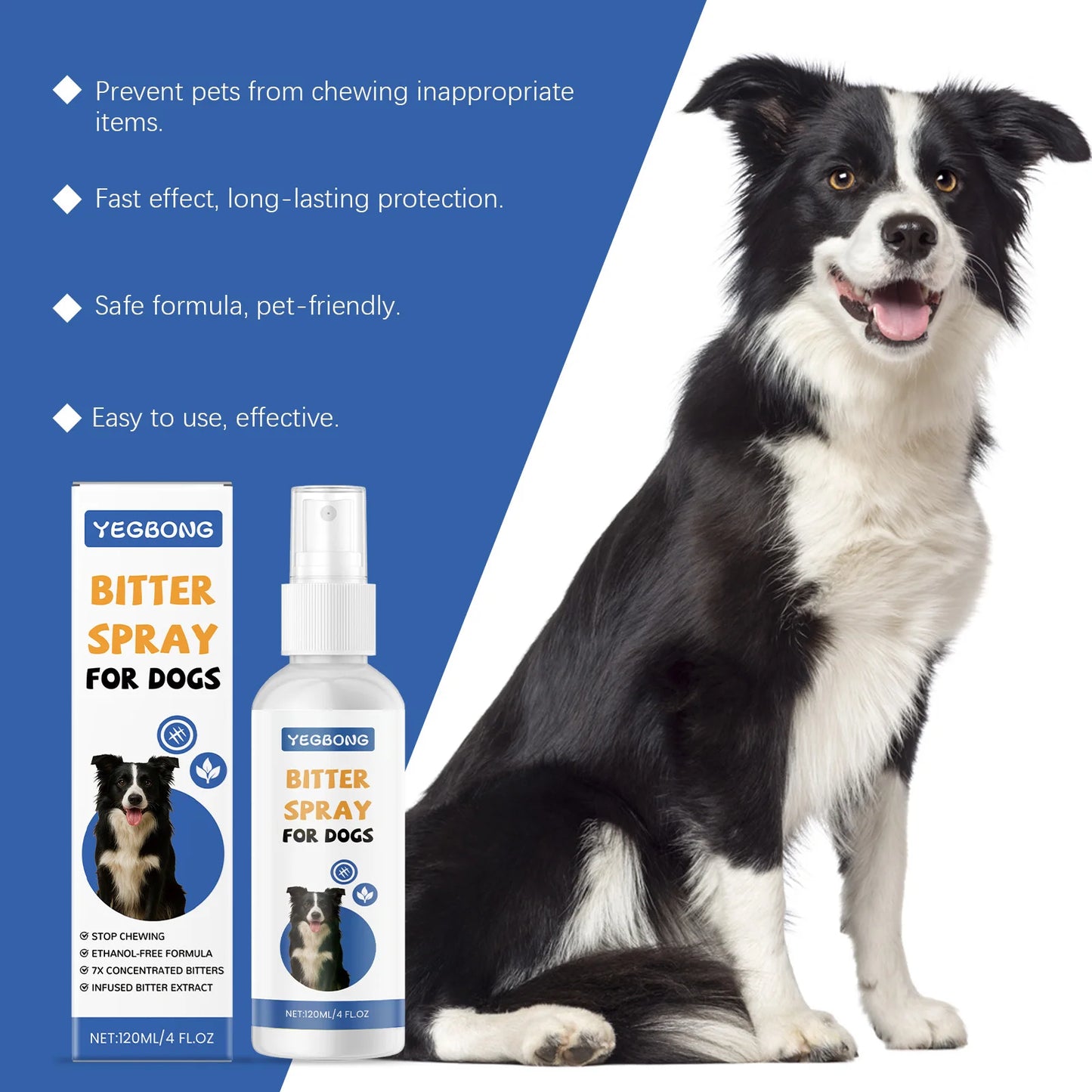 Bitter Anti-Chew Training Spray for Dogs &amp; Cats