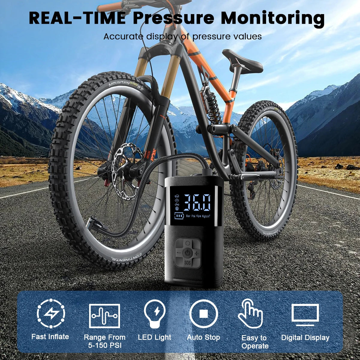 150 PSI Cordless Tire Inflator