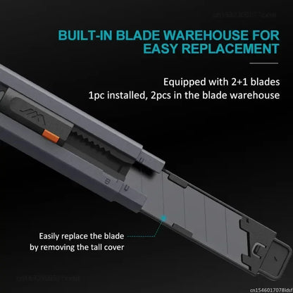Retractable Mini Utility Knife with Safety Lock