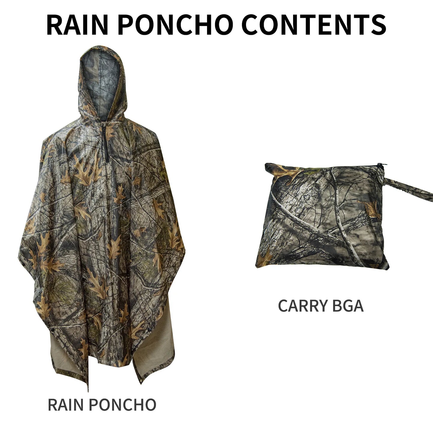 Waterproof Camouflage Tactical Poncho Raincoat