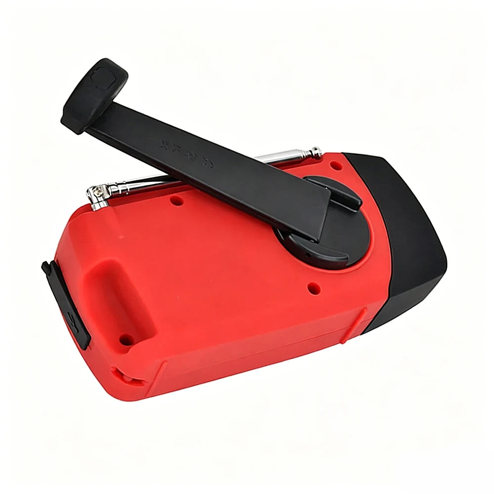 Hand Crank Solar Emergency Radio with Power Bank &amp; Flashlight