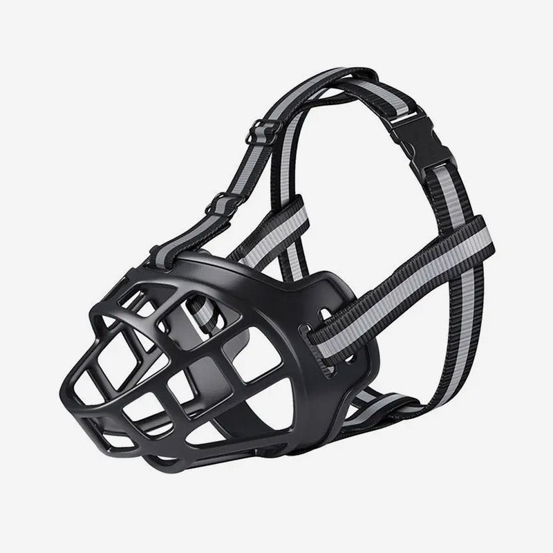 Adjustable Breathable Dog Muzzle with Reflective Strip