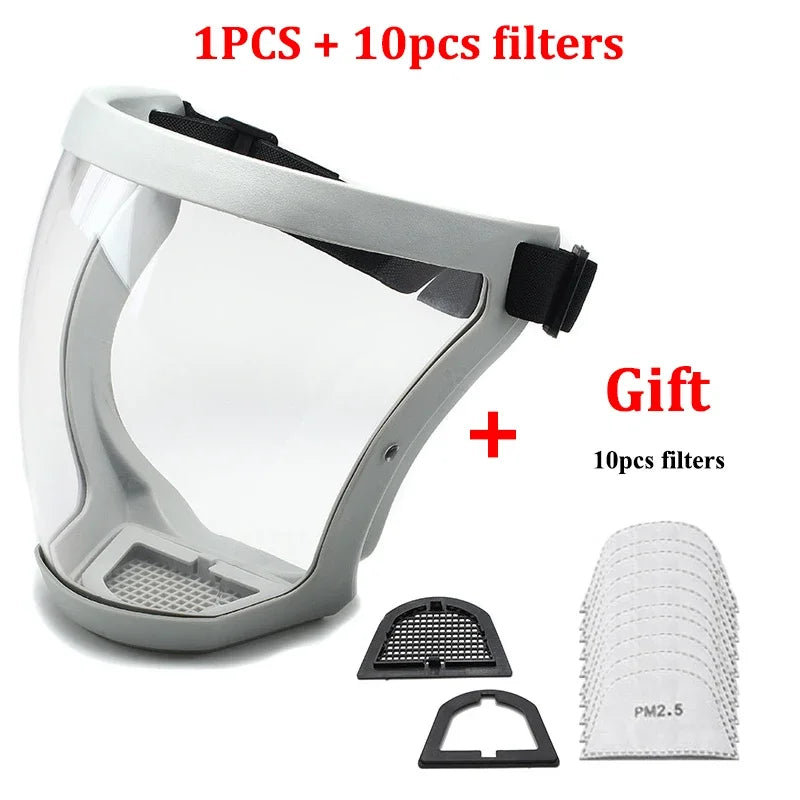 Splashproof Face Shield with Anti-Fog Lens