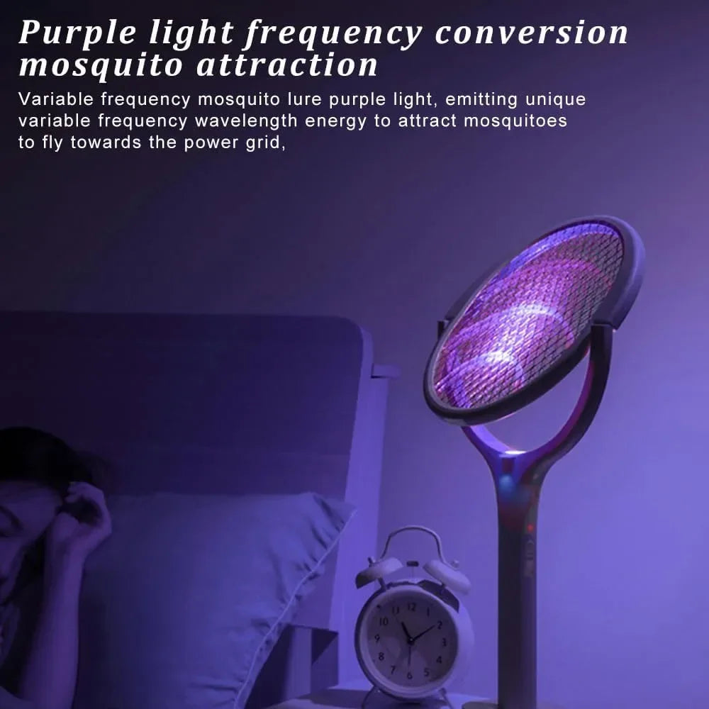 Rechargeable Electric Mosquito Swatter Racket