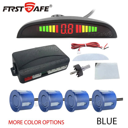4-Sensor Car Parking Radar Kit with LED Display