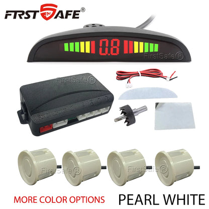 4-Sensor Car Parking Radar Kit with LED Display