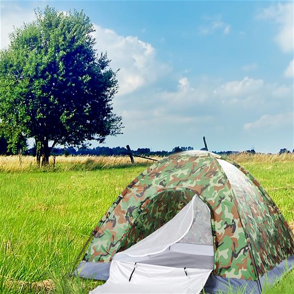 Camouflage Dome Tent – Fits 3 to 4 Campers