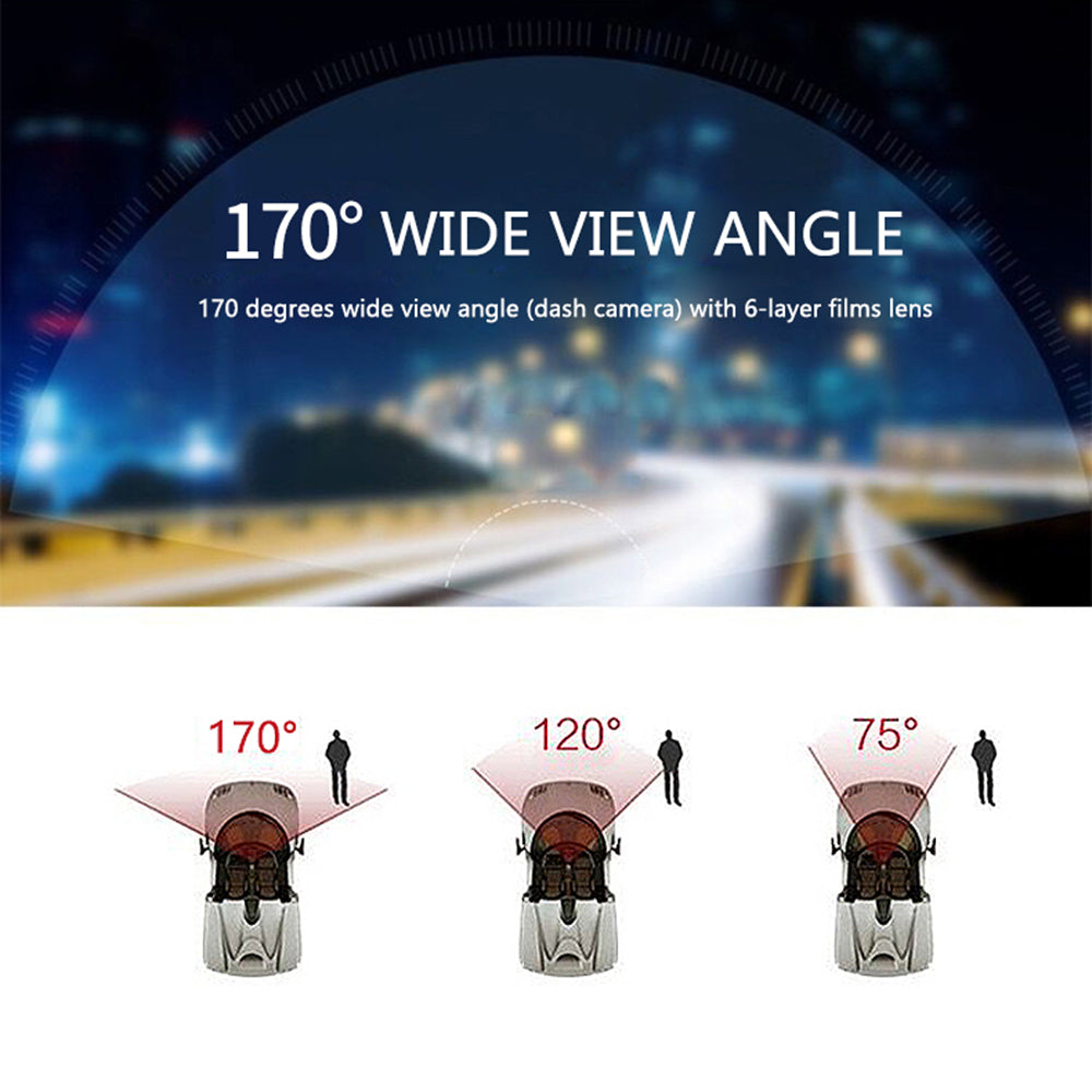 4" Dual Lens 1080P FHD Dash Camera – Front & Rear
