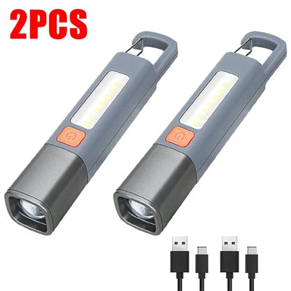 COB LED Waterproof Zoomable Flashlight