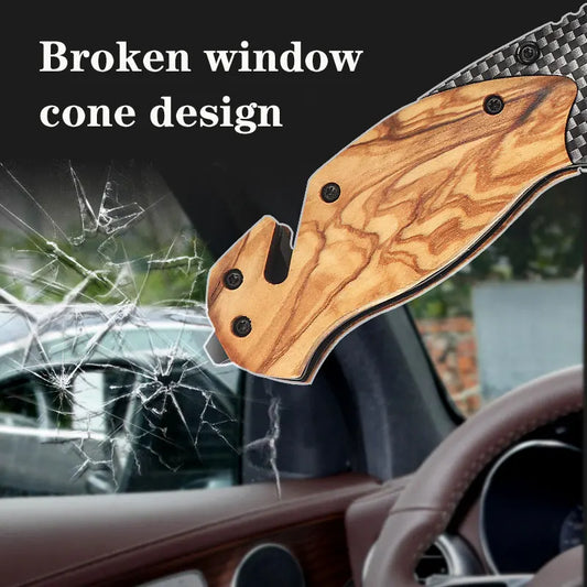 Handmade Stainless Steel Folding Knife with Horn Handle