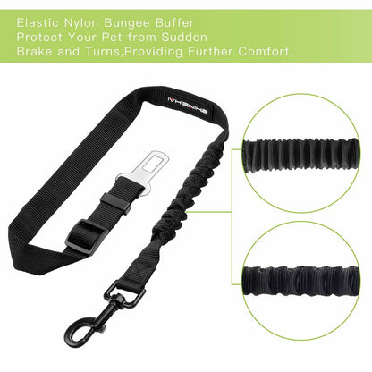 Adjustable Dog Car Harness – Seatbelt Restraint (2-Pack)