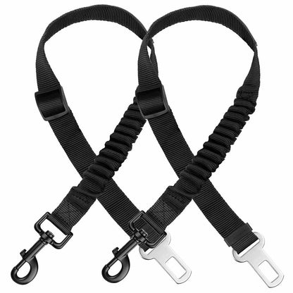 Adjustable Dog Car Harness – Seatbelt Restraint (2-Pack)