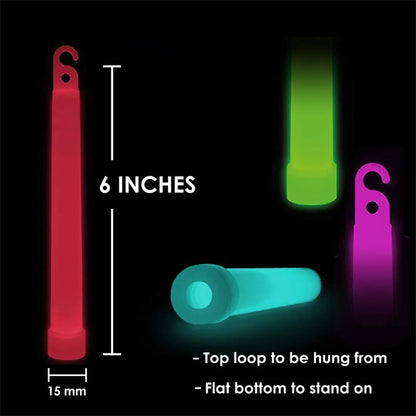 Glow Sticks with Hook for Camping &amp; Emergency Use