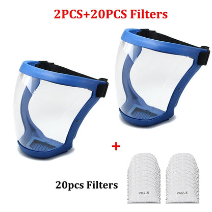 Splashproof Face Shield with Anti-Fog Lens