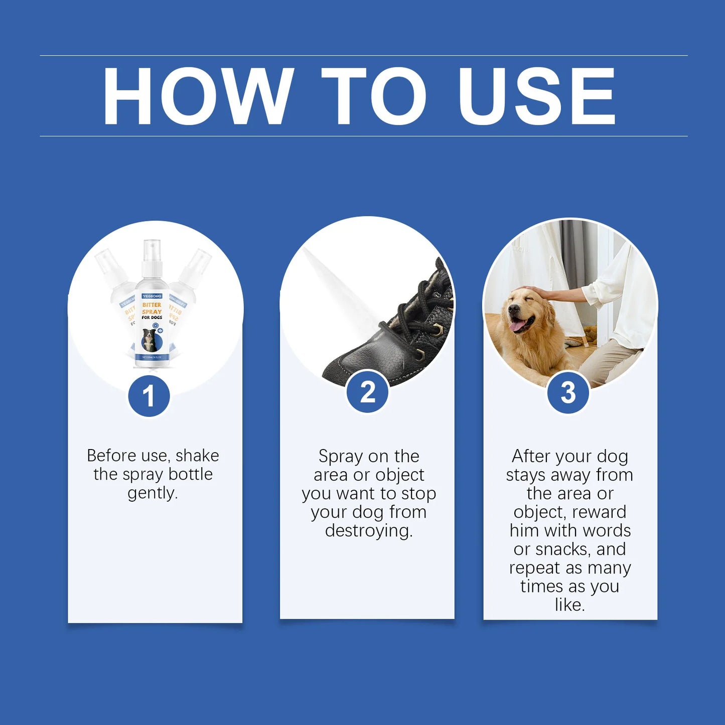 Bitter Anti-Chew Training Spray for Dogs &amp; Cats