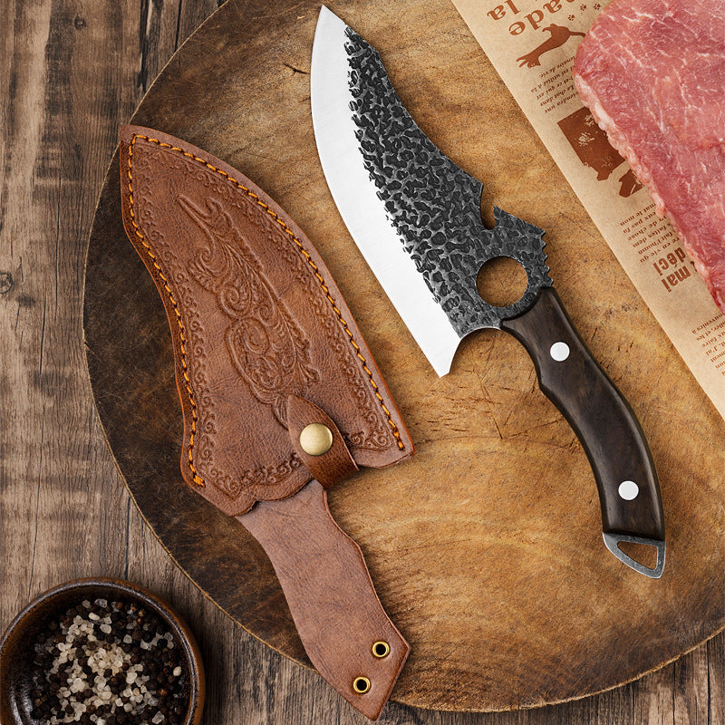 Tactical Knife – Steel Forging Ring Kitchen & Outdoor Tool