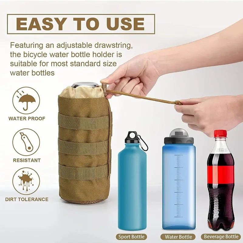 Tactical Molle Water Bottle Holder Pouch