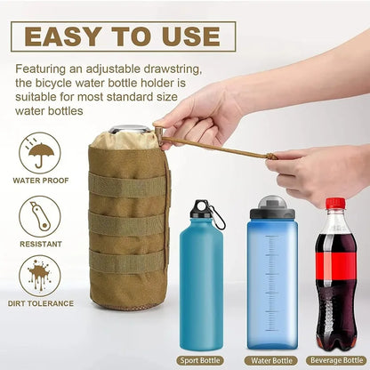 Tactical Molle Water Bottle Holder Pouch