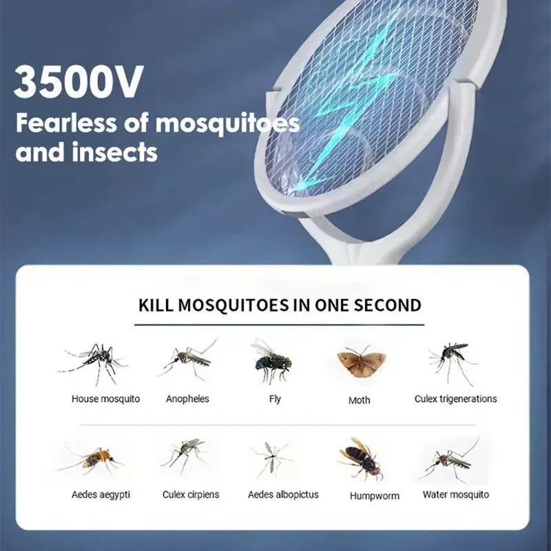 Rechargeable Electric Mosquito Swatter Racket