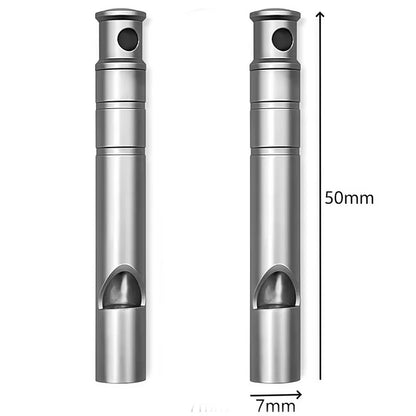 Titanium Emergency Survival Whistle EDC Necklace