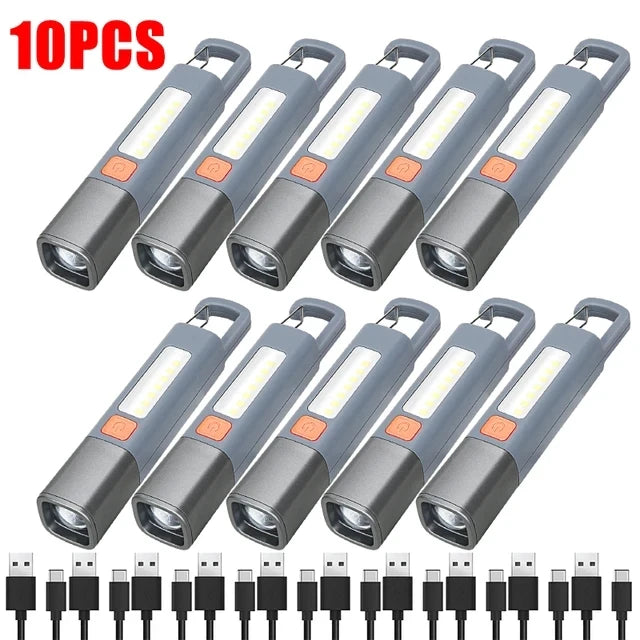 COB LED Waterproof Zoomable Flashlight