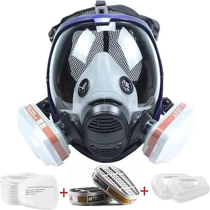 Chemical Gas Mask 6800 Dust Respirator Anti-Fog Full Face Mask Filter For Industrial Acid Gas, Welding Spray Paint Insecticide