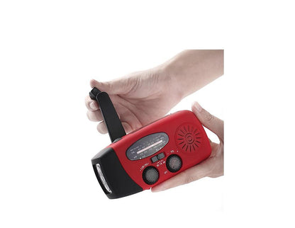 Hand Crank Solar Emergency Radio with Power Bank &amp; Flashlight
